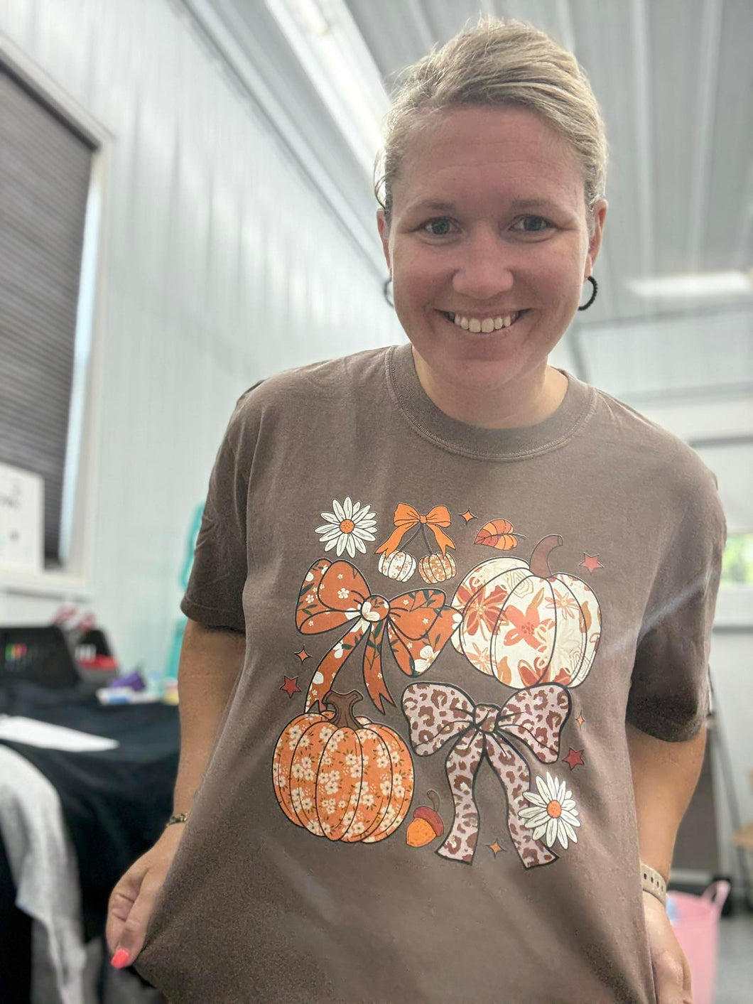 Pumpkin and Bows Graphic Tee