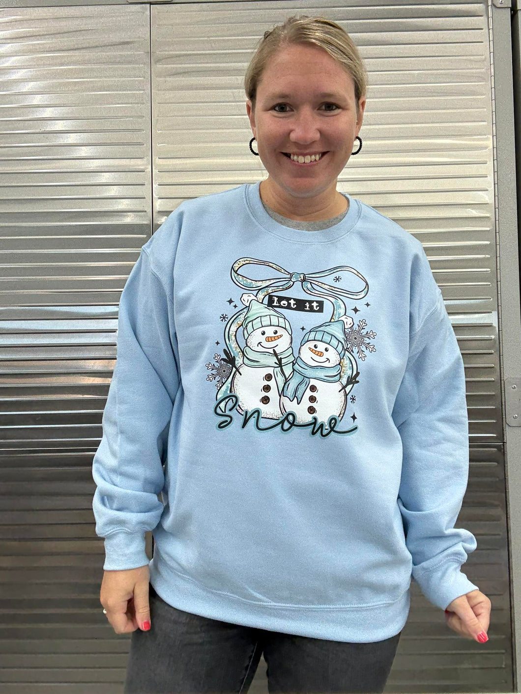 Let It Snow Graphic Crew-PRE-ORDER