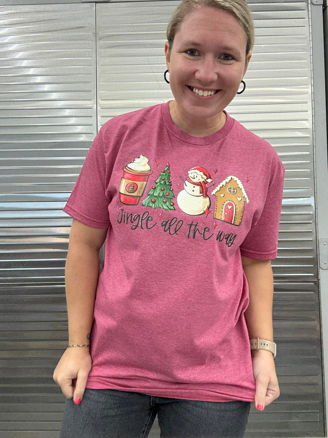 Jingle All The Way Graphic Tee-PRE-ORDER