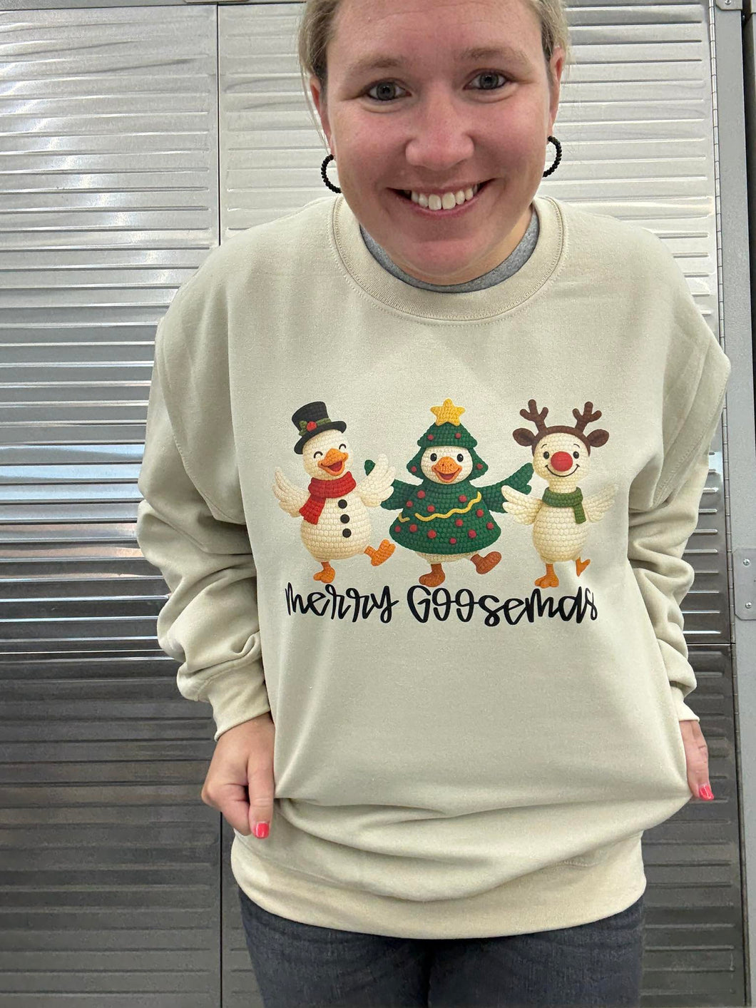 Merry Goosemas Graphic Crew-PRE-ORDER