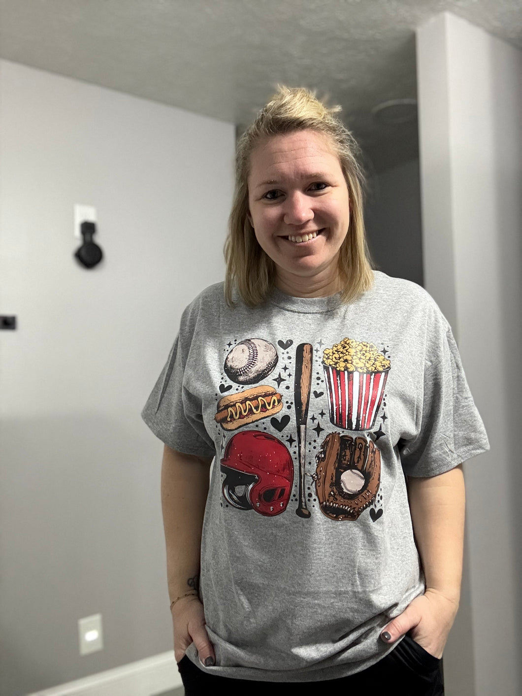 Baseball Snacks Tee