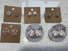 Load image into Gallery viewer, Baseball Earrings
