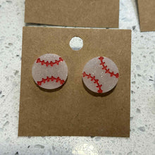 Load image into Gallery viewer, Baseball Earrings
