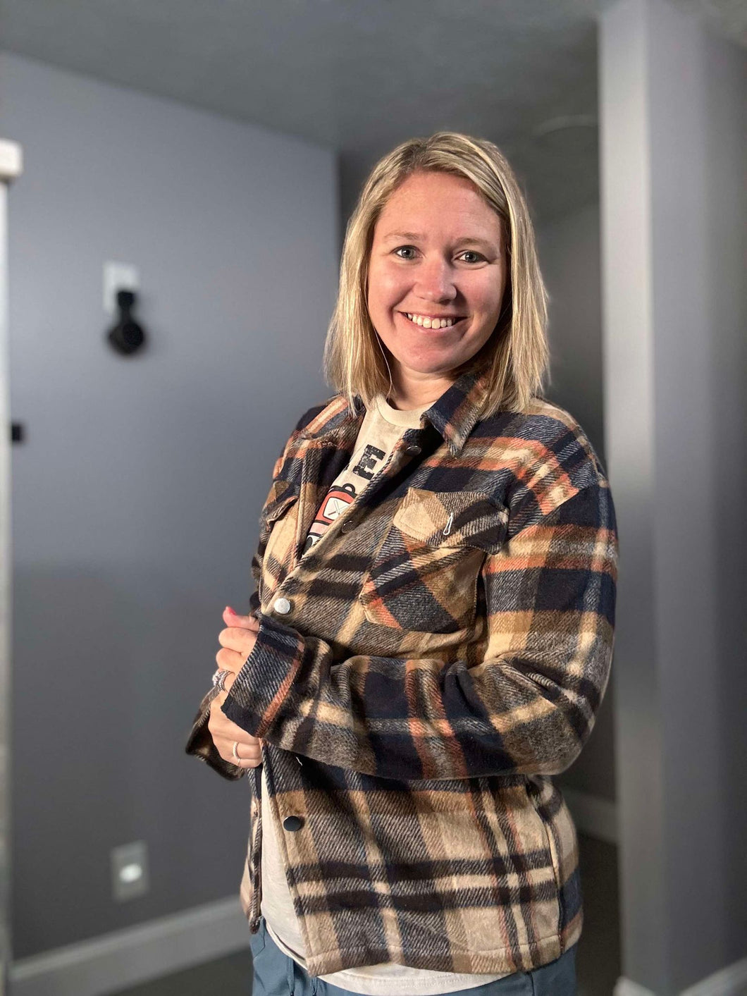 Brown and Cream Flannel